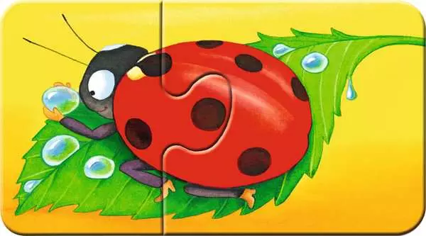 Ravensberger Matratzen Kinderpuzzle ab 2 Jahren - Tiere im Garten - 2 Teile Limitierter Zeitrabatt