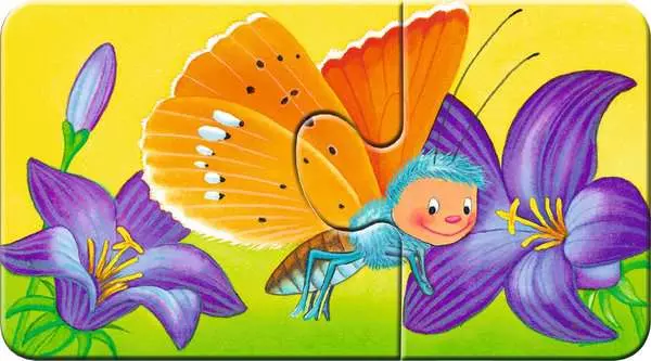 Ravensberger Matratzen Kinderpuzzle ab 2 Jahren - Tiere im Garten - 2 Teile Limitierter Zeitrabatt