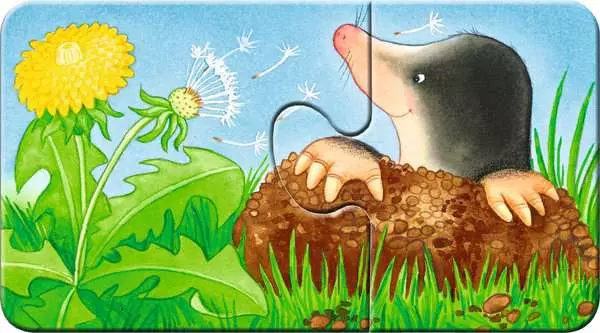 Ravensberger Matratzen Kinderpuzzle ab 2 Jahren - Tiere im Garten - 2 Teile Limitierter Zeitrabatt