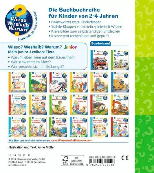 Ravensberger Matratzen Ravensburger Wieso? Weshalb? Warum? Mein junior-Lexikon: Tiere Fabrik Onlineshop