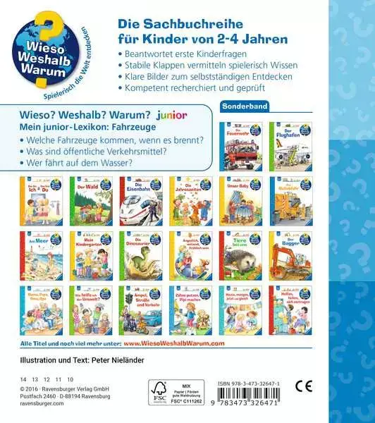 Ravensberger Matratzen Ravensburger Wieso? Weshalb? Warum? Mein junior-Lexikon: Fahrzeuge Sonderangebot