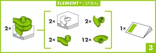 Ravensberger Matratzen GraviTrax Element Spiral - Kugelbahn-Erweiterung für Kinder ab 8 Jahren Versandkostenfrei