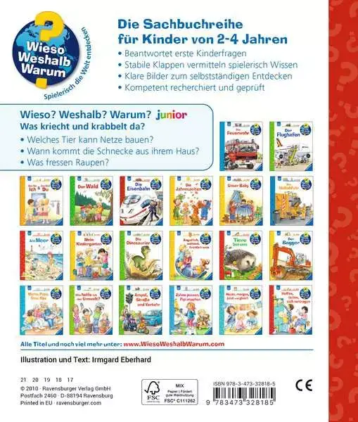 Ravensberger Matratzen Ravensburger Wieso? Weshalb? Warum? junior, Band 36: Was kriecht und krabbelt da? Vatertagsangebot