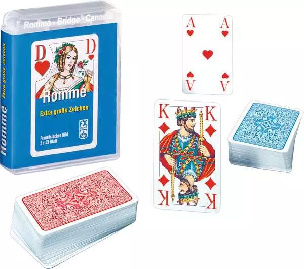 Ravensberger Matratzen Rommé, Bridge, Canasta - Kartenspiel ab 8 Jahren Top Angebot