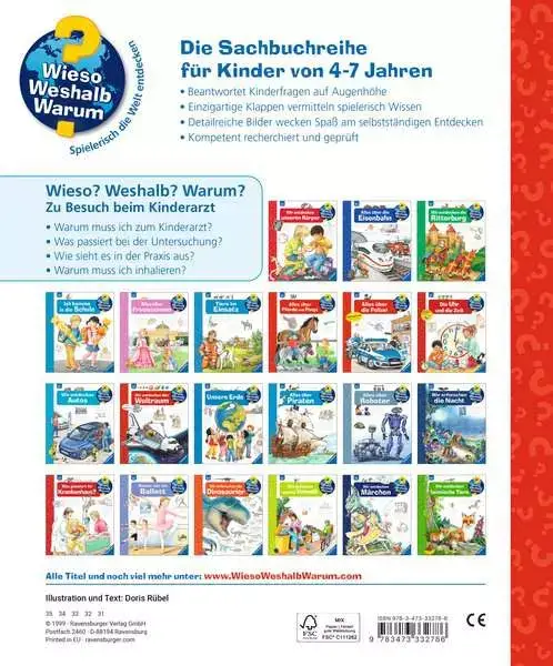 Ravensberger Matratzen Ravensburger Wieso? Weshalb? Warum?, Band 9: Zu Besuch beim Kinderarzt Zeitlich begrenztes Angebot