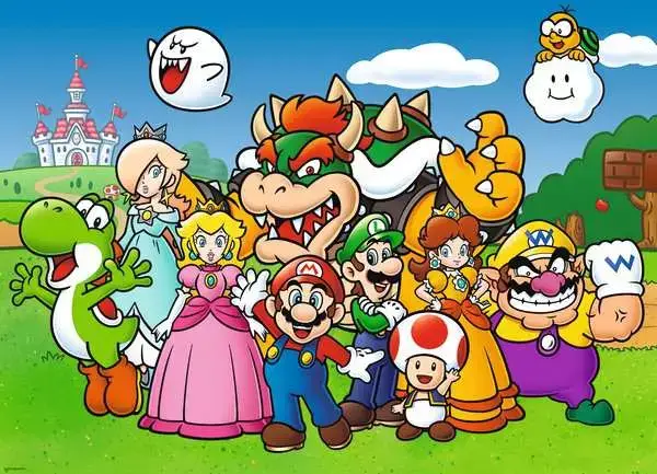 Ravensberger Matratzen Kinderpuzzle ab 6 Jahren - Super Mario Fun - 100 Teile Letzter Tag
