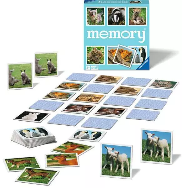 Ravensberger Matratzen memory® Tierkinder - Kinderspiel ab 3 Jahren Vierteljährliche Förderung