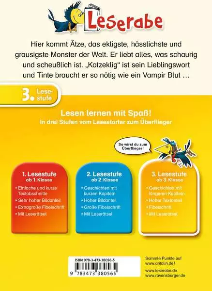 Ravensberger Matratzen Leserabe - 3. Lesestufe: Ätze, das Tintenmonster Nur noch ein Tag übrig