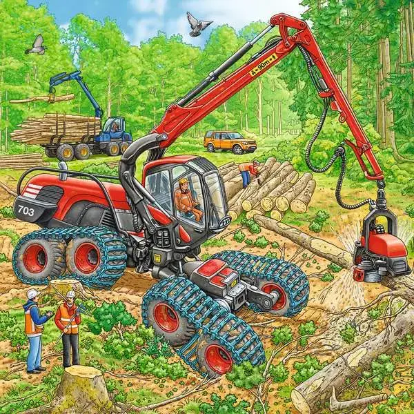 Ravensberger Matratzen Kinderpuzzle ab 5 Jahren - Große Maschinen - 49 Teile Rabatte dieses Monats