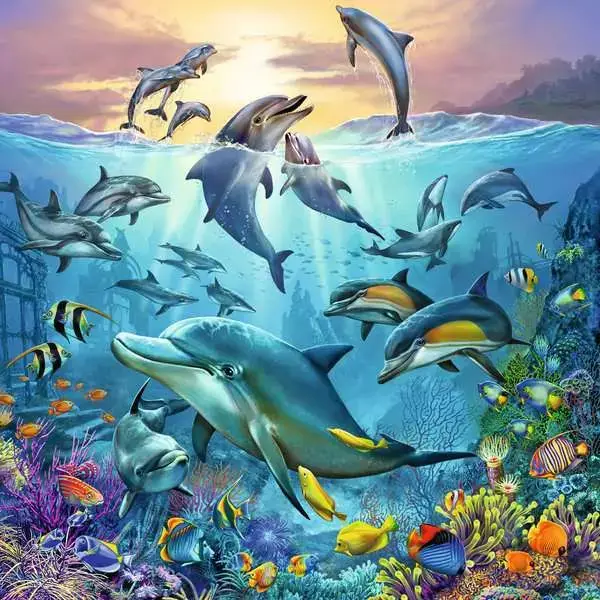 Ravensberger Matratzen Kinderpuzzle ab 5 Jahren - Tierwelt des Ozeans - 49 Teile Auslauf