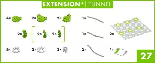 Ravensberger Matratzen GraviTrax Extension Tunnel - Kugelbahn-Erweiterung für Kinder ab 8 Jahren Fabrikpreis