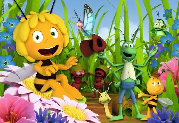 Ravensberger Matratzen Kinderpuzzle ab 3 Jahren - Biene Maja auf der Blumenwiese - 12 Teile Versandkostenfrei