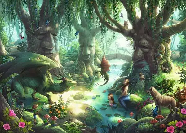 Ravensberger Matratzen Kinderpuzzle ab 9 Jahren - EXIT Puzzle Kids Der magische Wald - 368 Teile Wochenangebot
