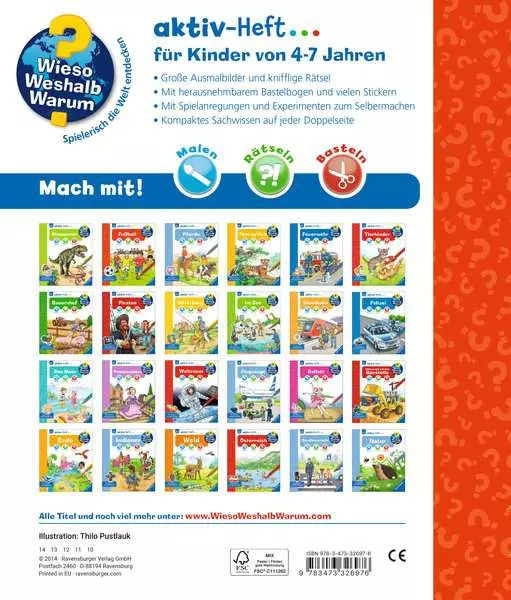 Ravensberger Matratzen Ravensburger Wieso? Weshalb? Warum? aktiv-Heft: Fußball Bis zu 55% Rabatt