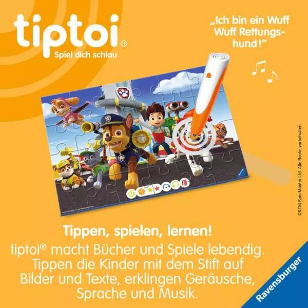 Ravensberger Matratzen Kinderpuzzle ab 4 Jahren - tiptoi® Puzzle für kleine Entdecker: Paw Patrol - 24 Teile Verkauf