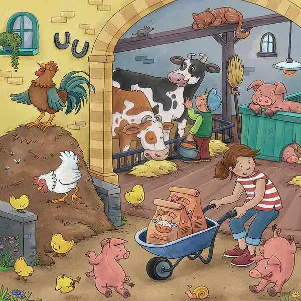 Ravensberger Matratzen Kinderpuzzle ab 5 Jahren - Viel los auf dem Bauernhof - 49 Teile Hotsell