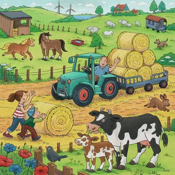 Ravensberger Matratzen Kinderpuzzle ab 5 Jahren - Viel los auf dem Bauernhof - 49 Teile Hotsell