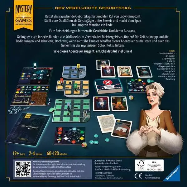 Ravensberger Matratzen Mystery Games – Der verfluchte Geburtstag - Spiel ab 12 Jahren Cyber Monday