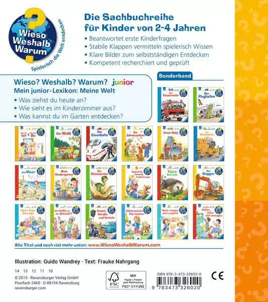 Ravensberger Matratzen Ravensburger Wieso? Weshalb? Warum? Mein junior-Lexikon: Meine Welt Weihnachtsangebot