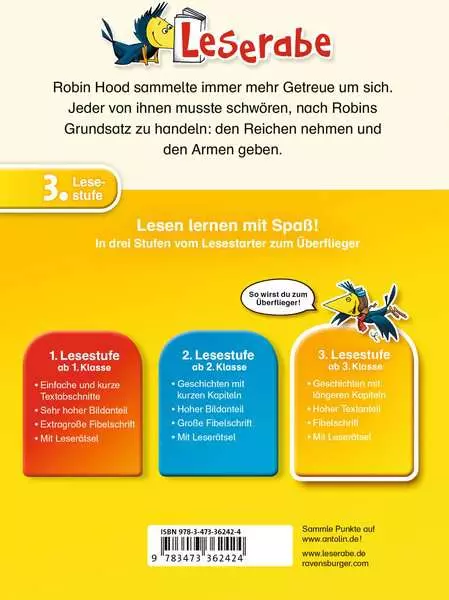 Ravensberger Matratzen Leserabe - 3. Lesestufe: Robin Hood, König der Wälder Osterangebot