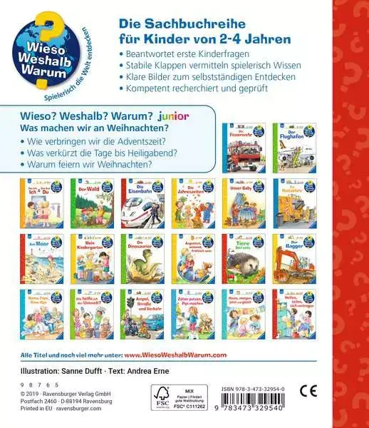 Ravensberger Matratzen Ravensburger Wieso? Weshalb? Warum? junior, Band 44: Was machen wir an Weihnachten? zollfrei