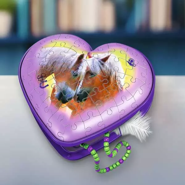 Ravensberger Matratzen 3D Puzzle Herzschatulle - Pferde Versandkostenfrei