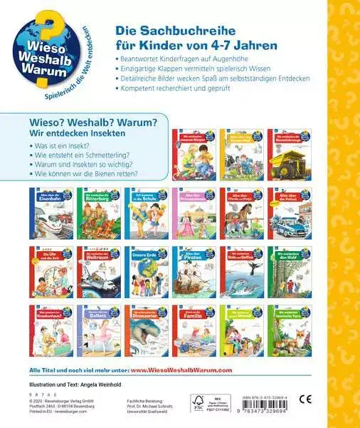 Ravensberger Matratzen Ravensburger Wieso? Weshalb? Warum?, Band 39: Wir entdecken Insekten Großer Ausverkauf