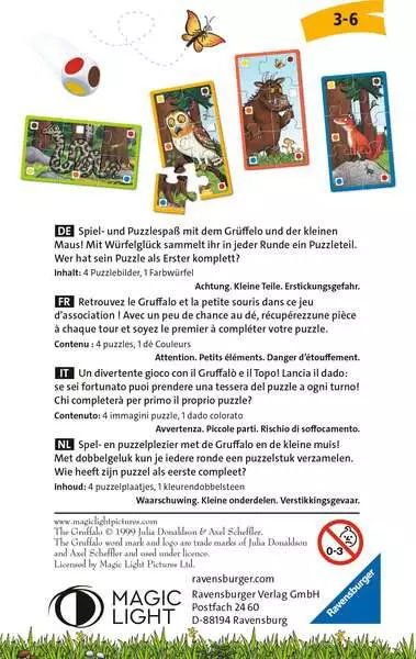 Ravensberger Matratzen Der Grüffelo Würfelpuzzle - Reisespiel ab 3 Jahren Begrenztes Angebot