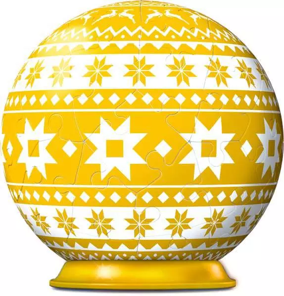 Ravensberger Matratzen 3D Puzzle Ball Weihnachtskugel Norweger Muster Black Friday