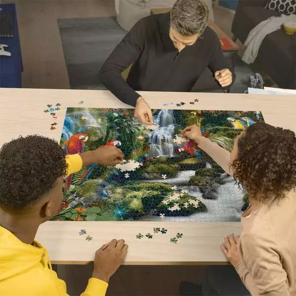 Ravensberger Matratzen Puzzle 2000 Teile - Bunte Papageien im Dschungel Heißer Verkauf