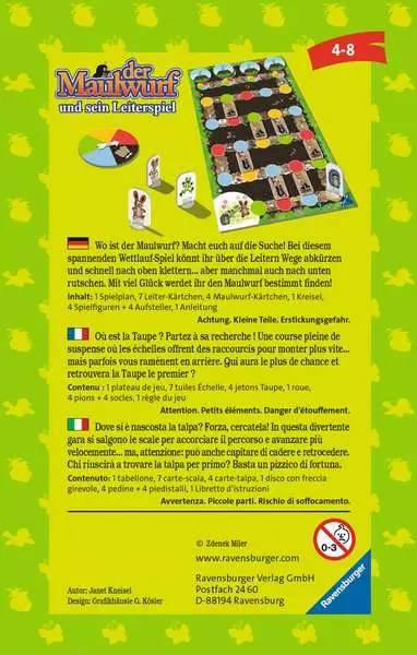 Ravensberger Matratzen Der Maulwurf und sein Leiterspiel - Reisespiel ab 4 Jahren Black Friday Preise