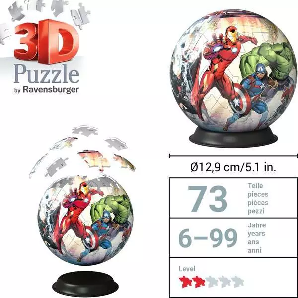 Ravensberger Matratzen 3D Puzzle Ball Marvel Avengers Outlet