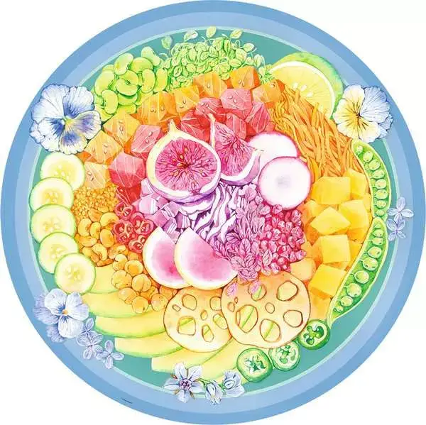 Ravensberger Matratzen Puzzle 500 Teile - Circle of Colors Poke Bowl Meist gekauft