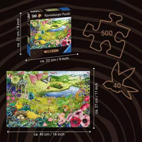 Ravensberger Matratzen Puzzle 500 Teile - Wilder Garten Großer Ausverkauf
