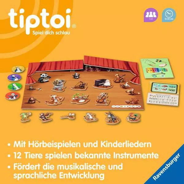 Ravensberger Matratzen tiptoi® Mein tierischer Musik-Spaß - Lernspiel ab 3 Jahren Saisonschlussverkauf
