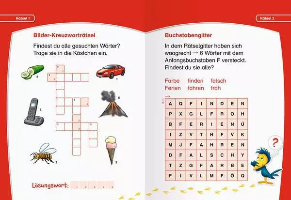 Ravensberger Matratzen Leserabe: Kreuzworträtsel zum Lesenlernen (1. Lesestufe) Top Angebot