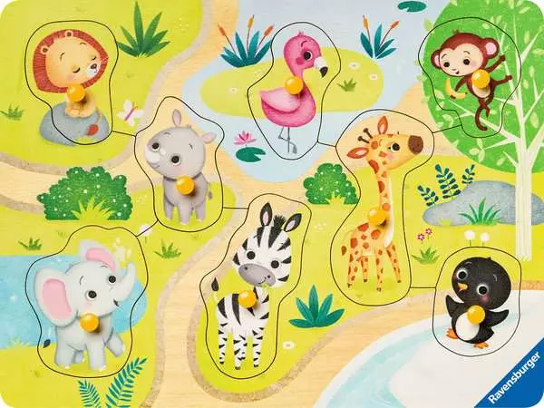 Ravensberger Matratzen Kinderpuzzle ab 2 Jahren - Unterwegs im Zoo - 8 Teile Bestseller
