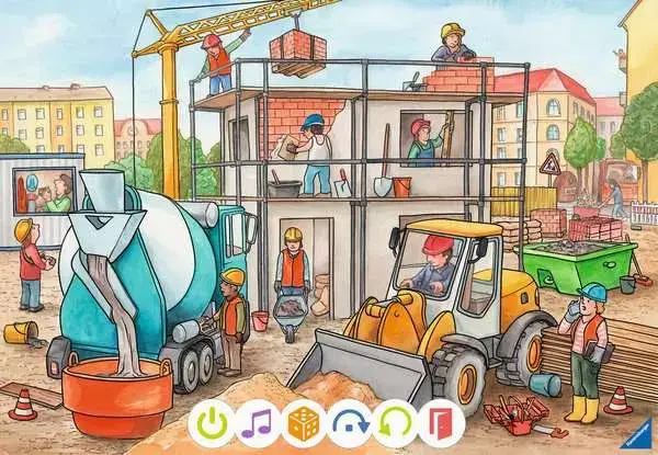 Ravensberger Matratzen Kinderpuzzle ab 3 Jahren - tiptoi® Puzzle für kleine Entdecker: Baustelle - 12 Teile VIP-Rabatte