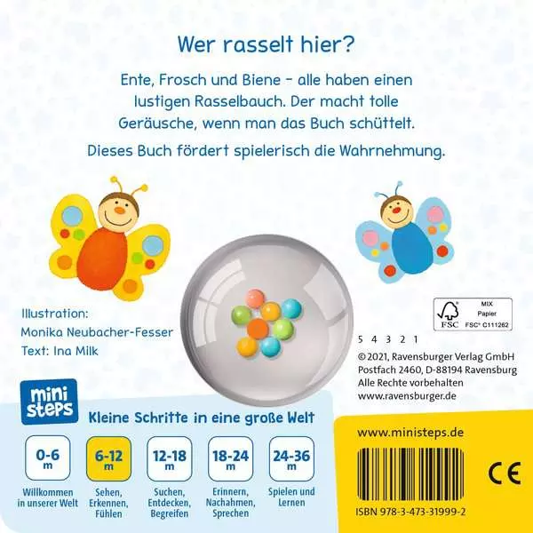 Ravensberger Matratzen ministeps: Meine bunten Ri-Ra-Rasseltiere Wochenangebot