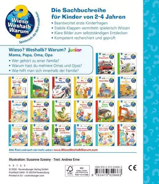 Ravensberger Matratzen Ravensburger Wieso? Weshalb? Warum? junior, Band 39: Mama, Papa, Oma, Opa Zeitbegrenzte Promotion