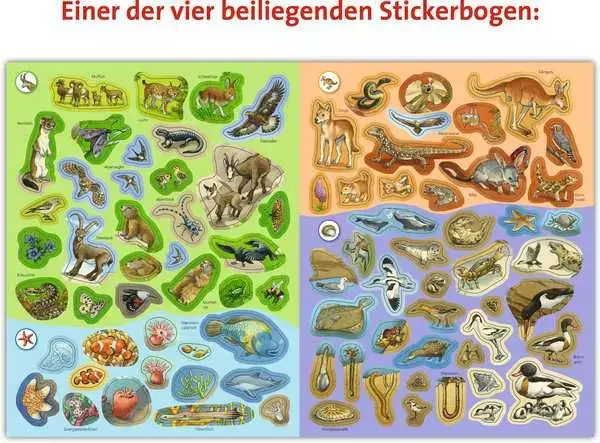 Ravensberger Matratzen Ravensburger Wieso? Weshalb? Warum? Stickerheft: Tiere der Welt Bis zu 60% Rabatt