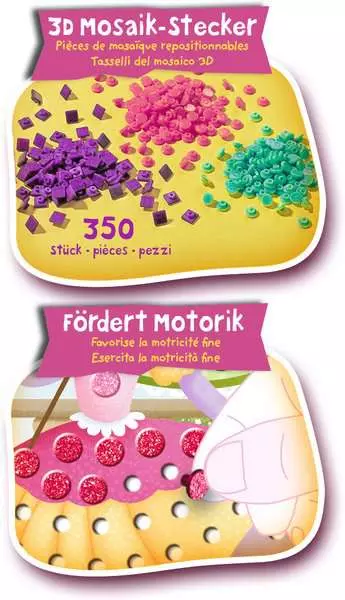 Ravensberger Matratzen Mosaic Junior Princess - Bastelset für Kinder ab 4 Jahren Riesige Rabatte