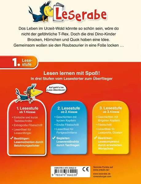 Ravensberger Matratzen Leserabe - 1. Lesestufe: Eine Falle für den T-Rex Clearance-Verkauf