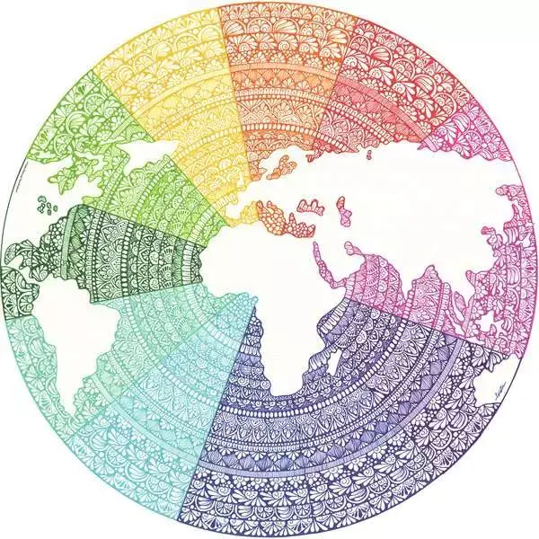 Ravensberger Matratzen Puzzle 500 Teile - Circle of Colors - Mandala zollfrei