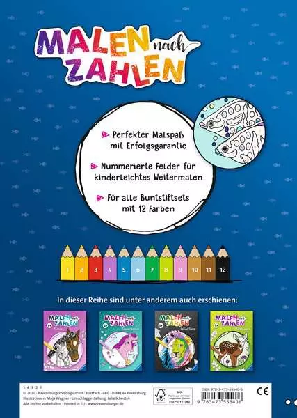 Ravensberger Matratzen Malen nach Zahlen ab 7: Im Meer Limitierter Zeitrabatt
