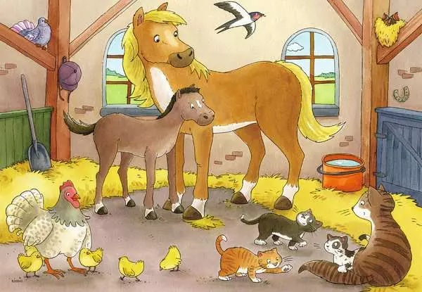Ravensberger Matratzen Kinderpuzzle ab 3 Jahren - Glückliche Tierfamilien - 12 Teile Muttertagsangebot