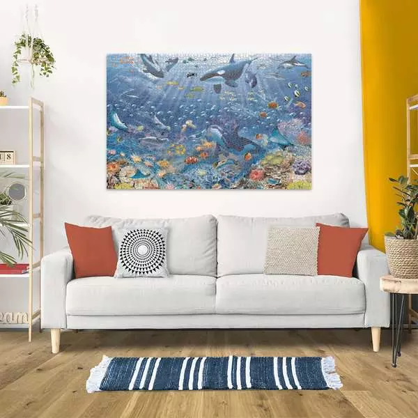 Ravensberger Matratzen Puzzle 3000 Teile - Bunter Unterwasserspaß Lagerräumung