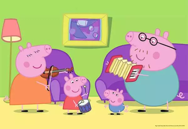 Ravensberger Matratzen Kinderpuzzle ab 3 Jahren - Zuhause bei Peppa - 12 Teile Zeitlich begrenztes Angebot