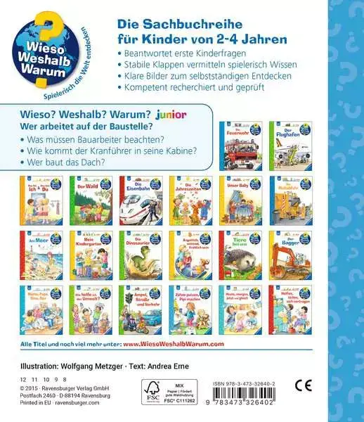 Ravensberger Matratzen Ravensburger Wieso? Weshalb? Warum? junior, Band 55: Wer arbeitet auf der Baustelle? Räumungsverkauf