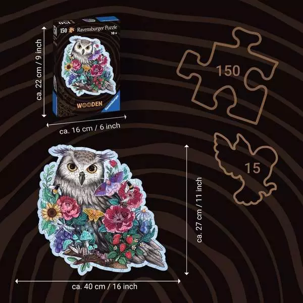 Ravensberger Matratzen Puzzle 150 Teile - Geheimnisvolle Eule Letzte 2 Tage